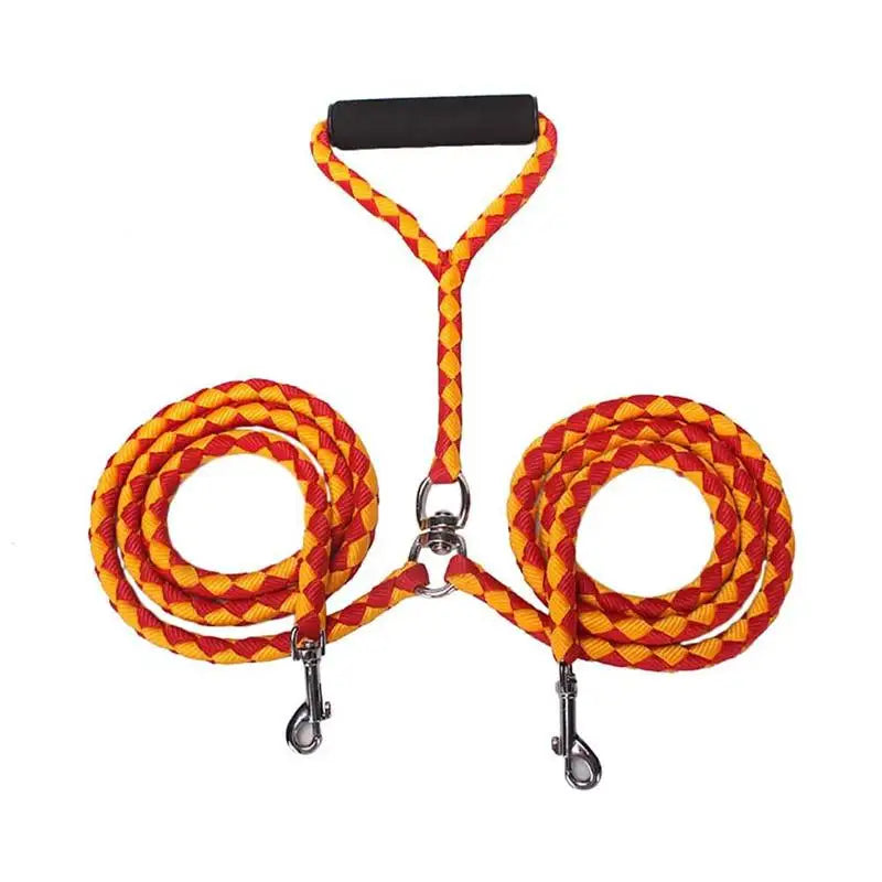 1.4m Pet Double Leash 2 Way Couplers Dog Leash Rope