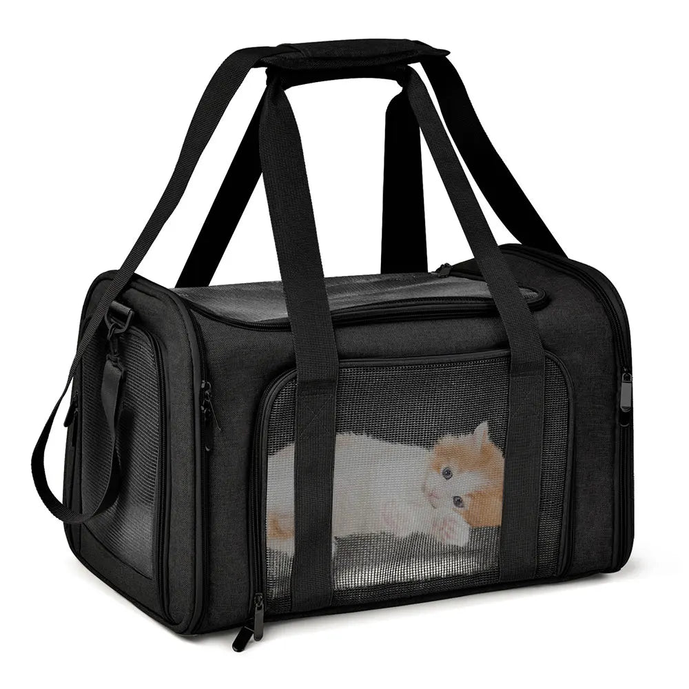 Dog Carrier Bag Soft Side Backpack Pet