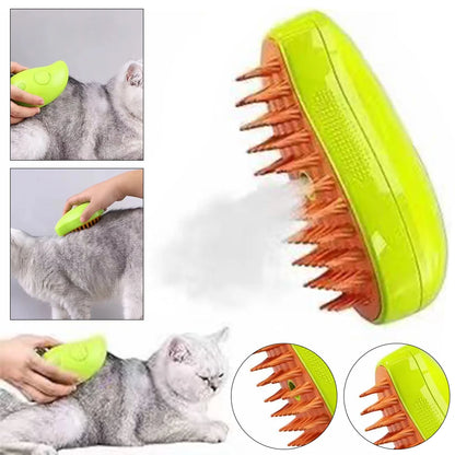 3 In 1 Cat Steamy Brush Dog Grooming Comb