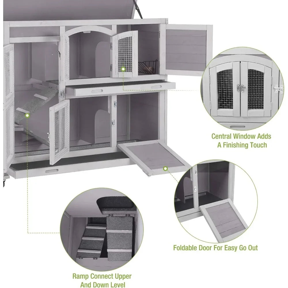 Hutch Indoor Outdoor Bunny House