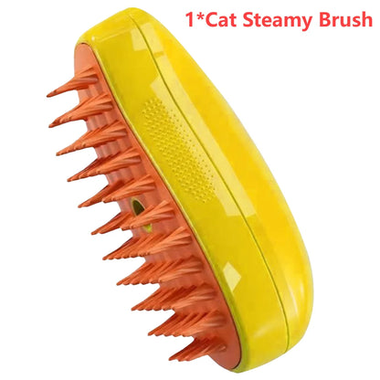 3 In 1 Cat Steamy Brush Dog Grooming Comb