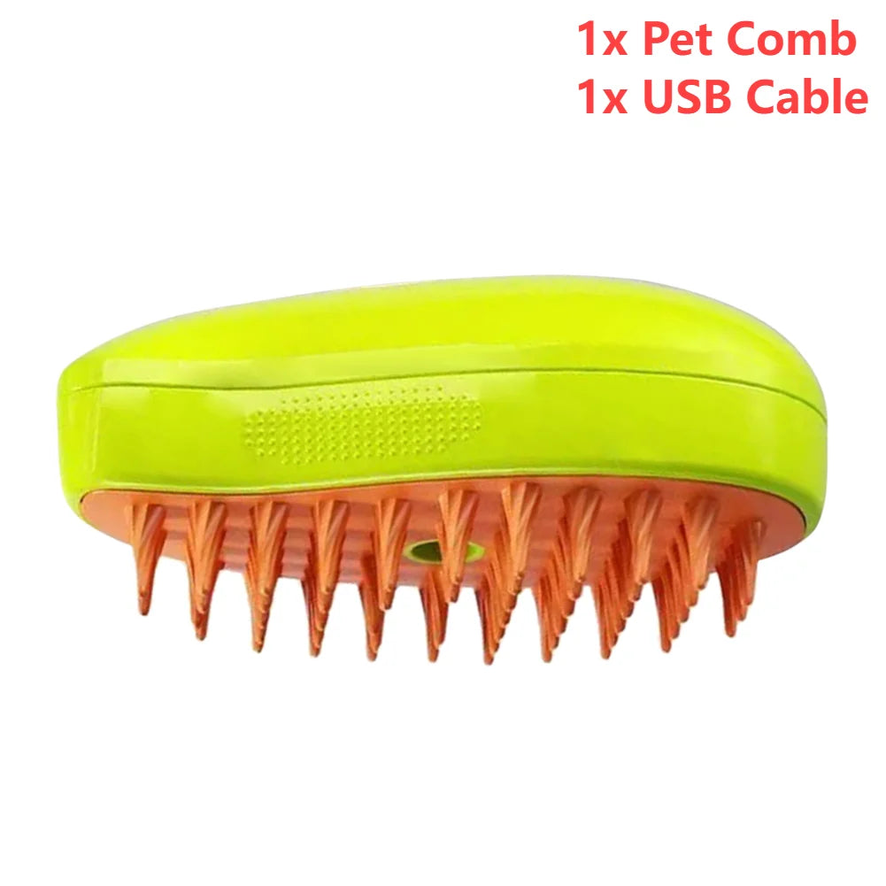 3 In 1 Cat Steamy Brush Dog Grooming Comb