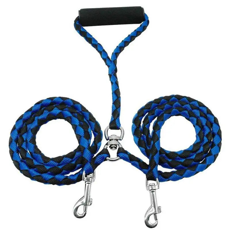 1.4m Pet Double Leash 2 Way Couplers Dog Leash Rope