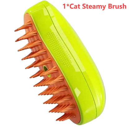 3 In 1 Cat Steamy Brush Dog Grooming Comb