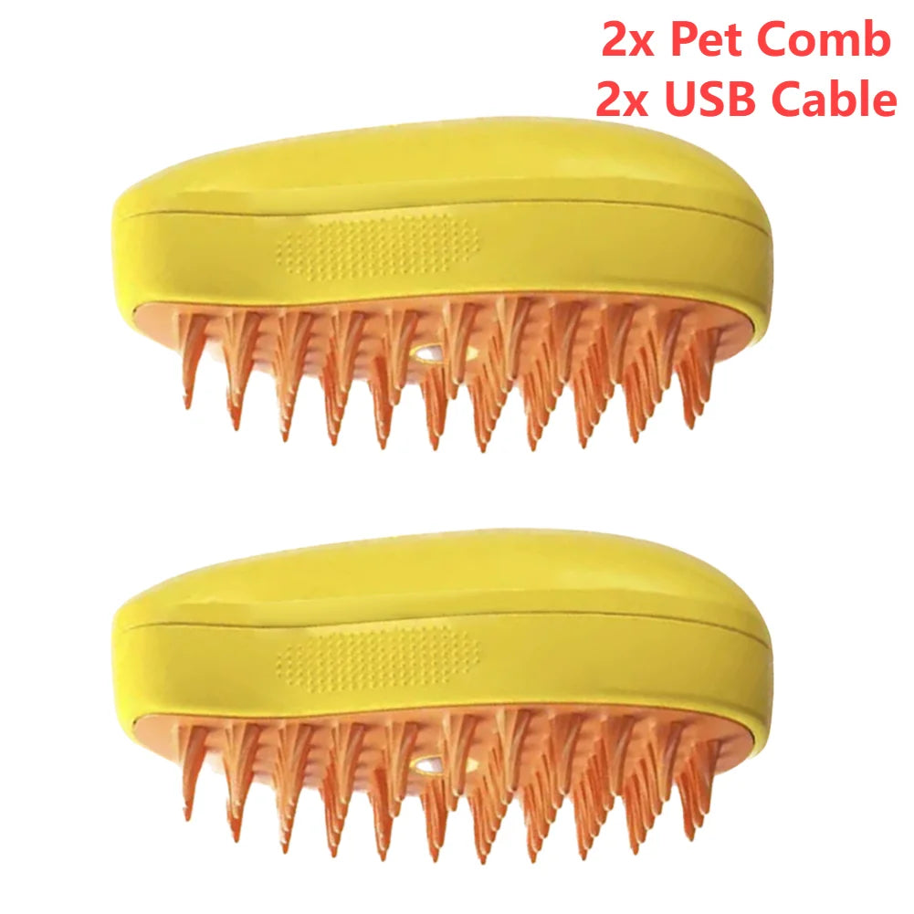 3 In 1 Cat Steamy Brush Dog Grooming Comb