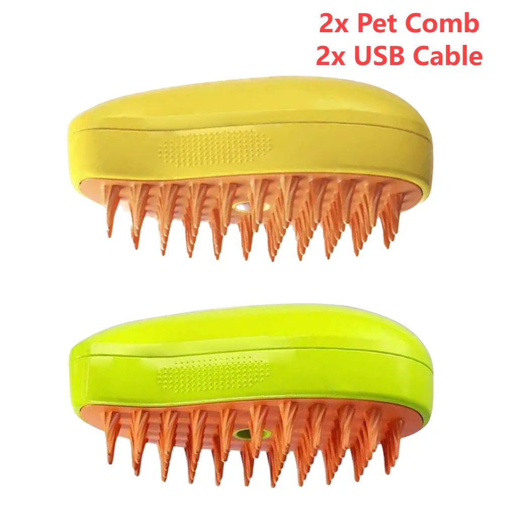 3 In 1 Cat Steamy Brush Dog Grooming Comb