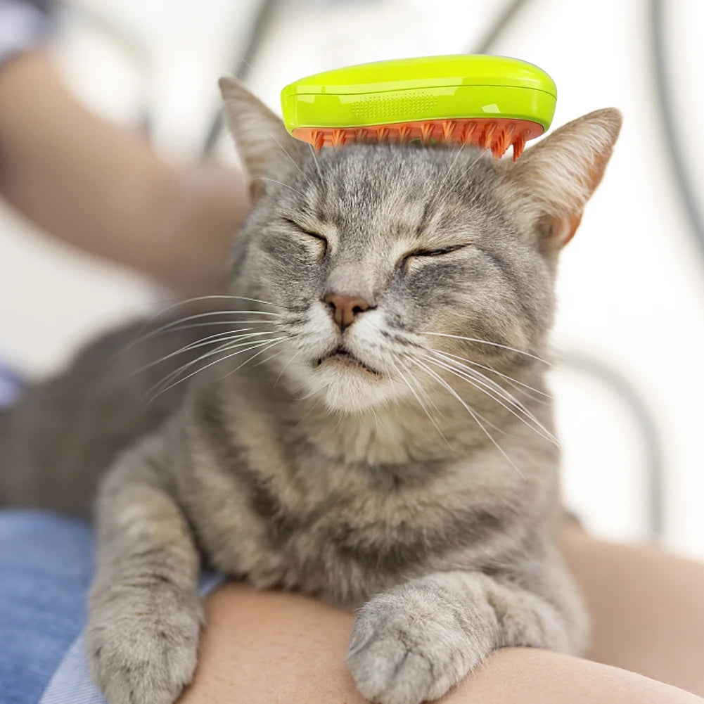 3 In 1 Cat Steamy Brush Dog Grooming Comb