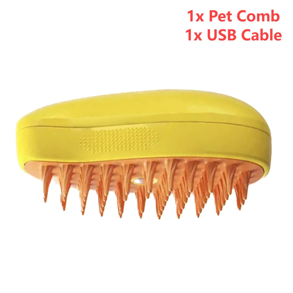 3 In 1 Cat Steamy Brush Dog Grooming Comb