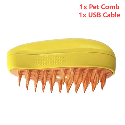 3 In 1 Cat Steamy Brush Dog Grooming Comb