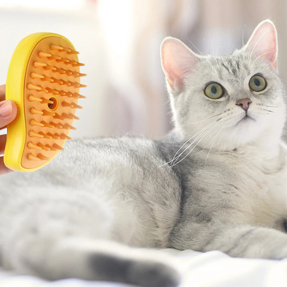 3 In 1 Cat Steamy Brush Dog Grooming Comb