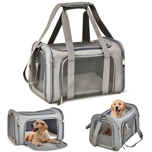 Dog Carrier Bag Soft Side Backpack Pet